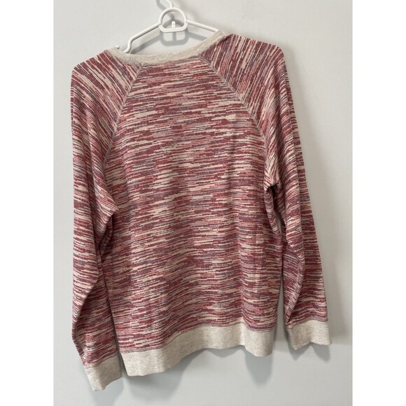 Marine Layer Reversible Raglan Sweatshirt Rose Space Pullover Women's Large Pink - Picture 2 of 8